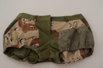 Dolce & Gabbana - Army Green High-Waist Hot Pants