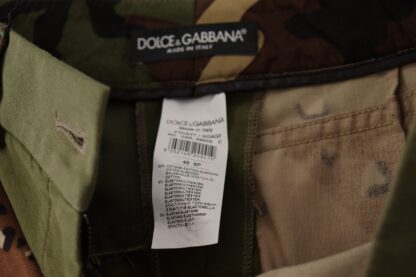 Dolce & Gabbana - Army Green High-Waist Hot Pants