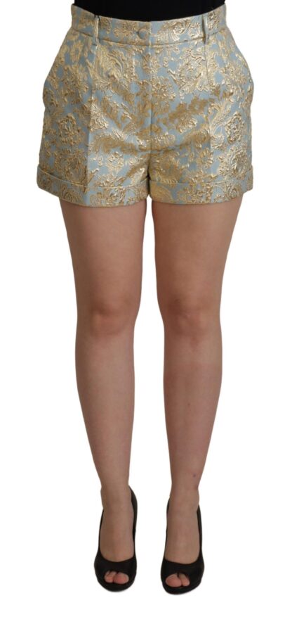 Dolce & Gabbana - Elegant High-Waist Jacquard Bermuda Shorts