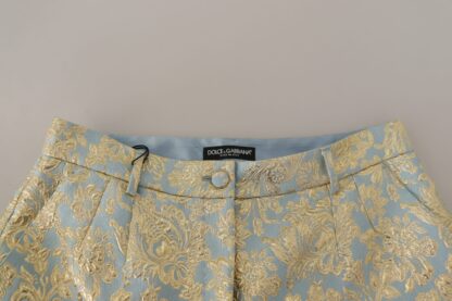 Dolce & Gabbana - Elegant High-Waist Jacquard Bermuda Shorts