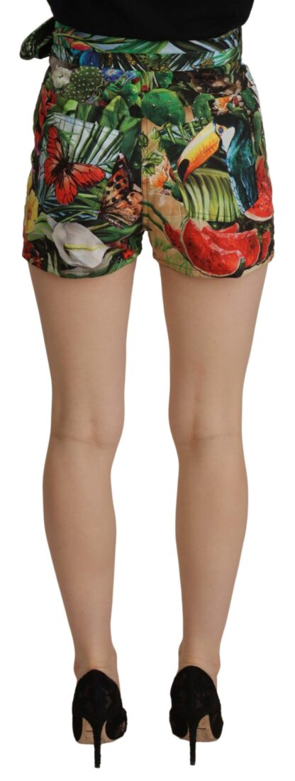 Dolce & Gabbana - Chic Jungle Print High Waist Shorts