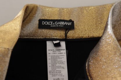 Dolce & Gabbana - Gold High Waist Hot Pants Shorts