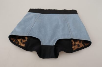 Dolce & Gabbana - Light Blue High Waist Hot Pants Shorts