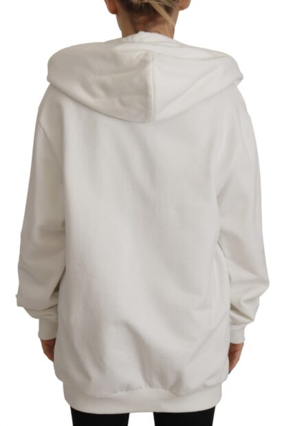 Dolce & Gabbana - Chic White Hooded Pullover Sweater