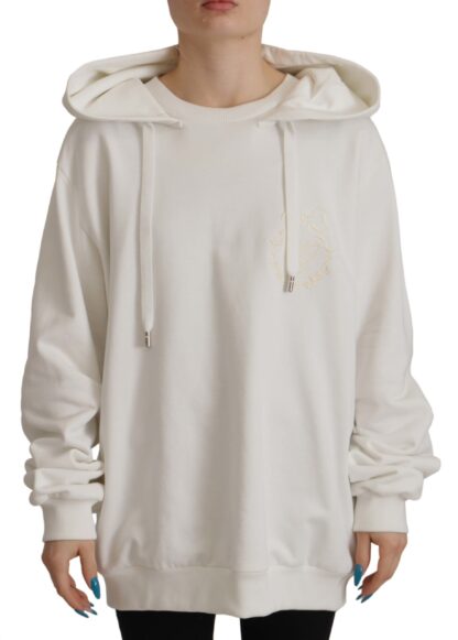 Dolce & Gabbana - Chic White Hooded Pullover Sweater