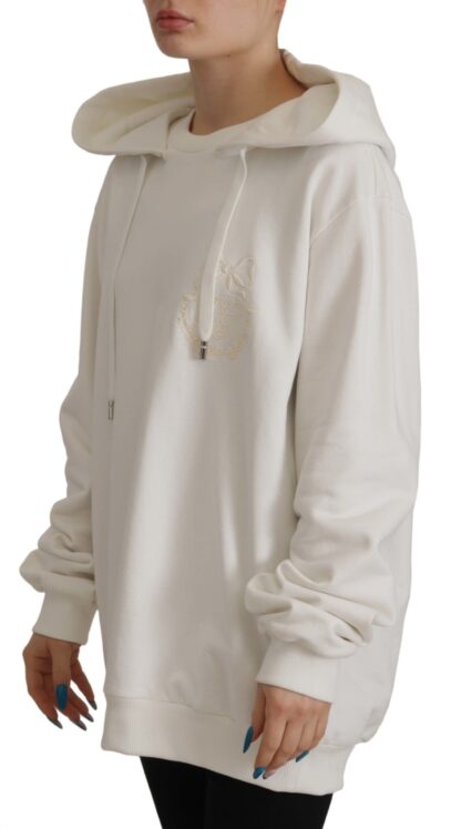 Dolce & Gabbana - Chic White Hooded Pullover Sweater