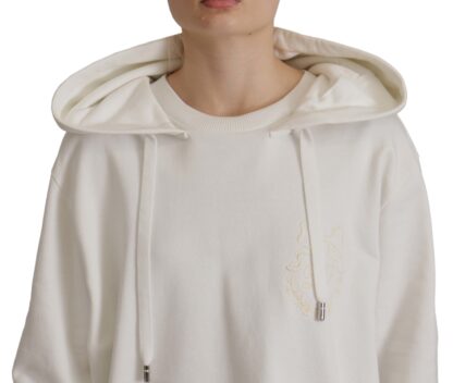 Dolce & Gabbana - Chic White Hooded Pullover Sweater