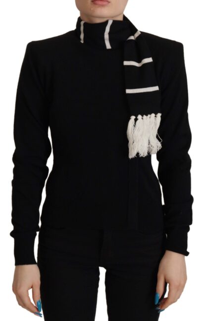 Dolce & Gabbana - Elegant Black Cashmere Turtleneck Sweater