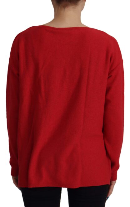 Dolce & Gabbana - Elegant Red Wool Blend Knit Sweater