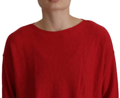 Dolce & Gabbana - Elegant Red Wool Blend Knit Sweater