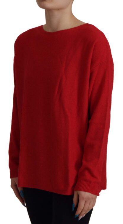 Dolce & Gabbana - Elegant Red Wool Blend Knit Sweater