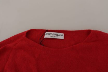 Dolce & Gabbana - Elegant Red Wool Blend Knit Sweater