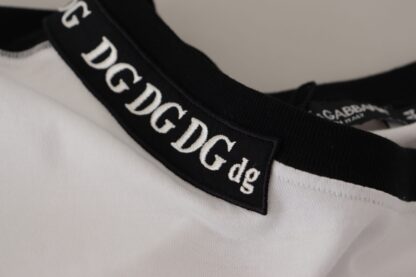 Dolce & Gabbana - Elegant Round Neck Slogan Tee