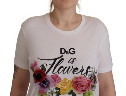 Dolce & Gabbana - Chic Floral Print Cotton Tee for Her