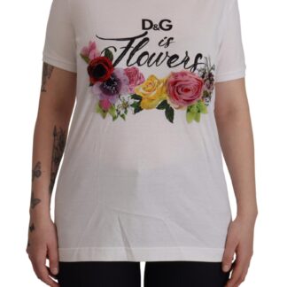 Dolce & Gabbana - Elegant White Embellished Cotton Tee