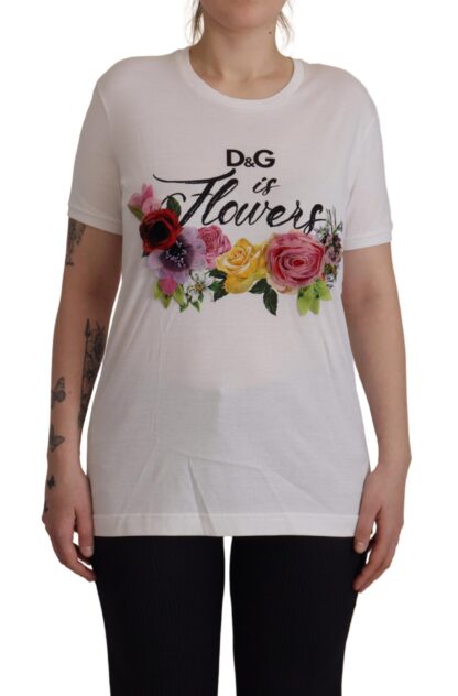 Dolce & Gabbana - Chic Floral Print Cotton Tee for Her