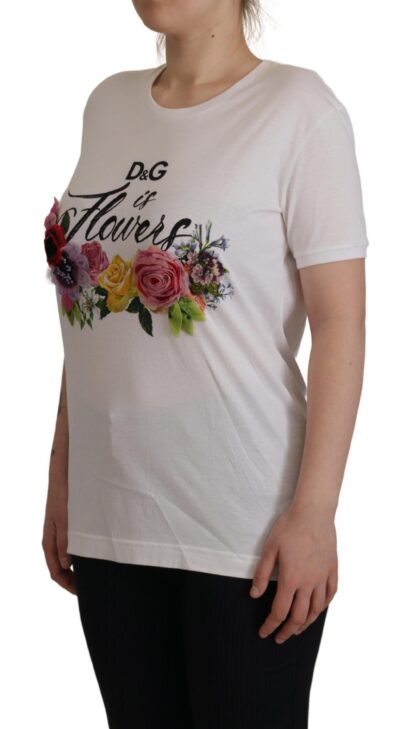 Dolce & Gabbana - Chic Floral Print Cotton Tee for Her