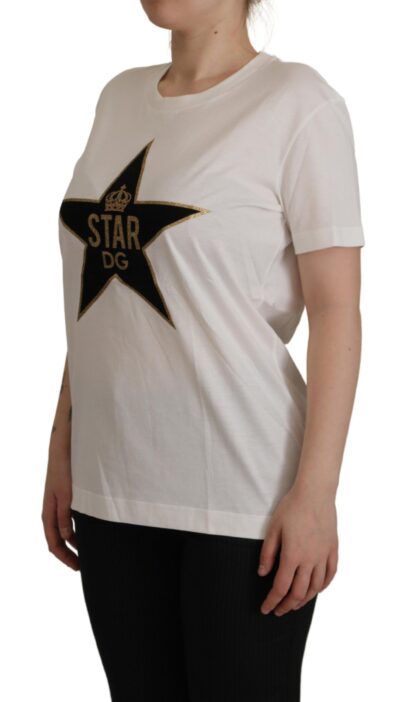 Dolce & Gabbana - Iconic Crown Star Print Crew Neck Tee