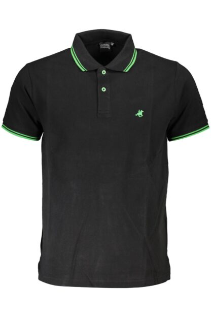 U.S. Grand Polo - Black Cotton Men Polo Shirt