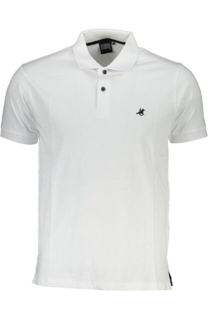 U.S. Grand Polo - White Cotton Men Polo Shirt