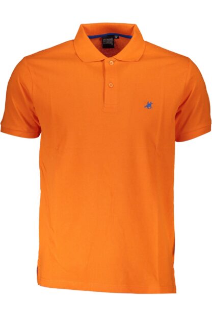 U.S. Grand Polo - Orange Cotton Men Polo Shirt