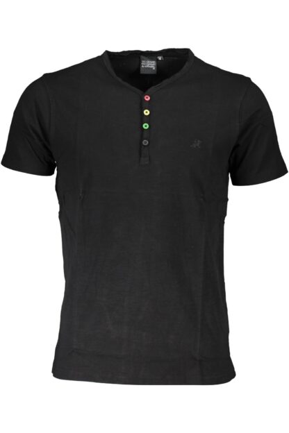 U.S. Grand Polo - Black Cotton Men T-Shirt