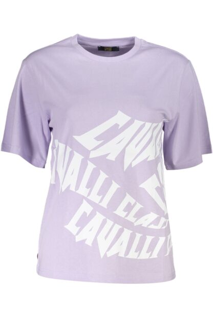 Cavalli Class - Purple Cotton Women T-Shirt