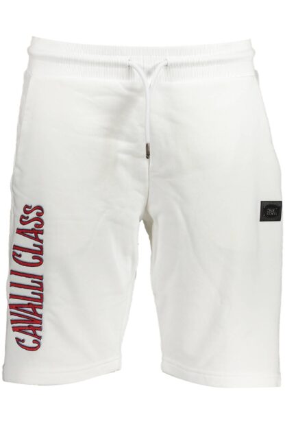 Cavalli Class - White Cotton Men Sport Trouser