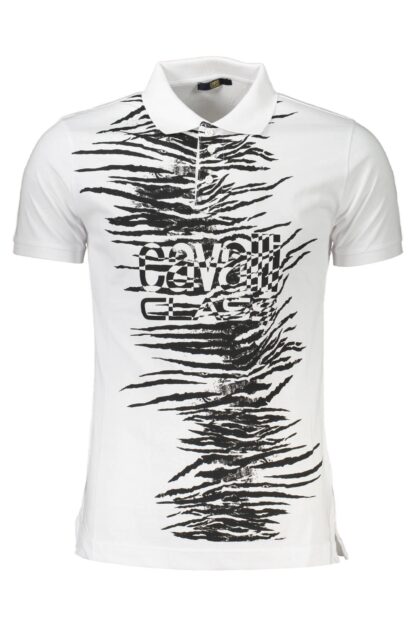 Cavalli Class - White Cotton Men Polo