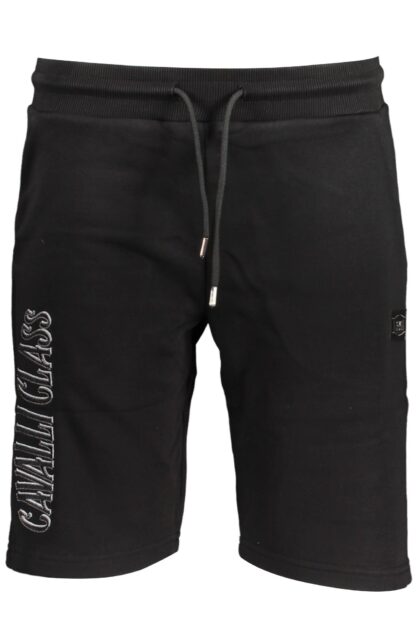 Cavalli Class - Black Cotton Men Sports Trouser