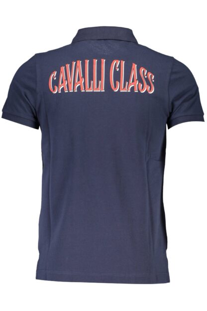 Cavalli Class - Blue Cotton Men Polo Shirt