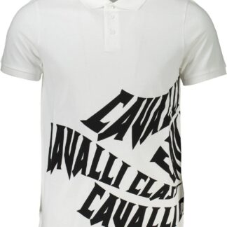 Cavalli Class - White Cotton Men Polo