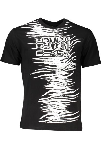 Cavalli Class - Black Cotton Men T-Shirt