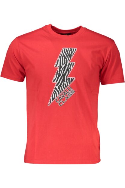 Cavalli Class - Red Cotton Men T-Shirt