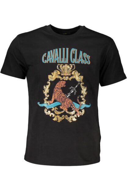 Cavalli Class - Black Cotton Men T-Shirt