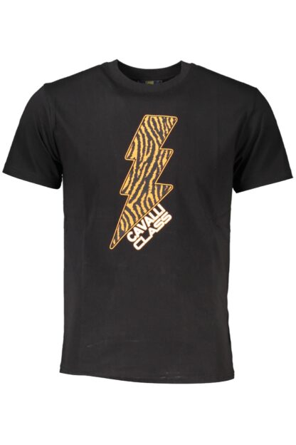 Cavalli Class - Black Cotton Men T-Shirt