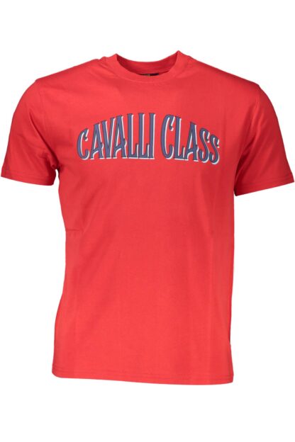 Cavalli Class - Red Cotton Men T-Shirt