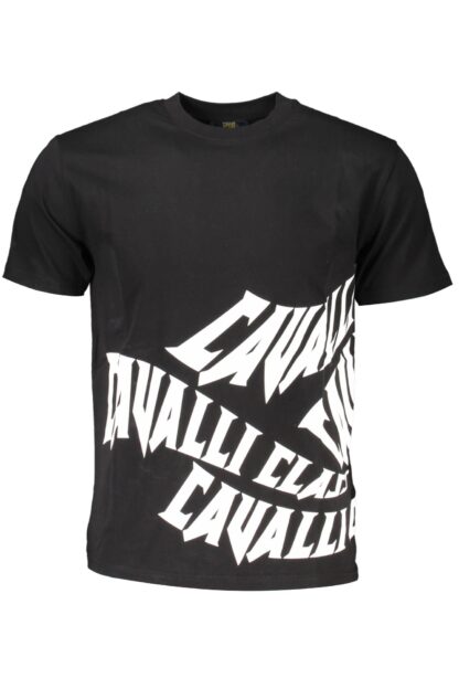 Cavalli Class - Black Cotton Men T-Shirt