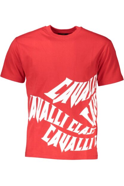 Cavalli Class - Red Cotton Men T-Shirt