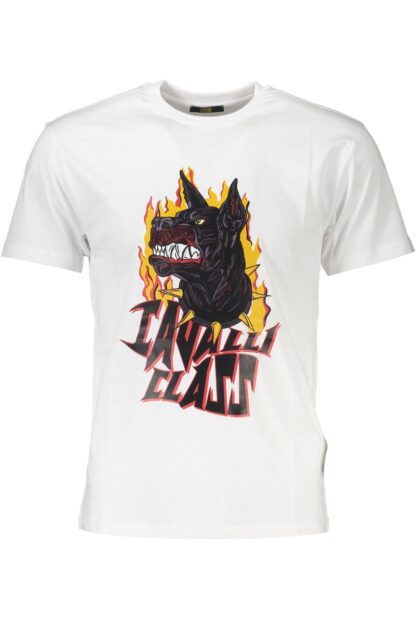 Cavalli Class - White Cotton Men TShirt