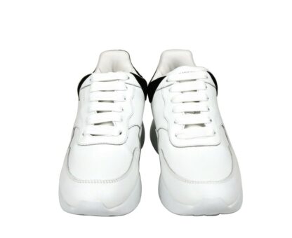 Alexander McQueen - Alexander McQueen Women White Leather Suede Sneaker