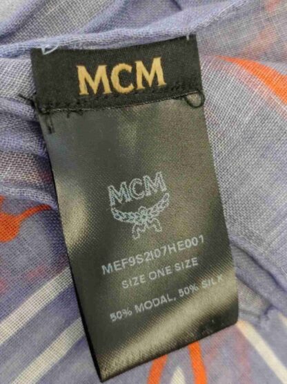 MCM - Stonewash Modal Silk Paisley Print Jacquard Scarf