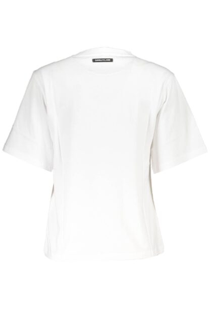 Cavalli Class - White Cotton Women T-Shirt