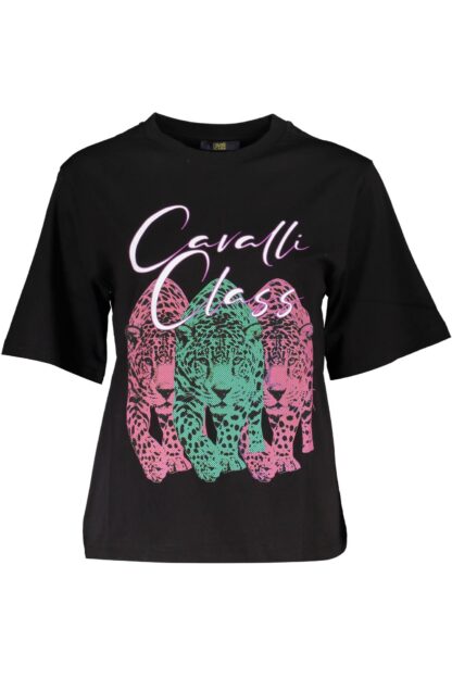 Cavalli Class - Black Cotton Women T-Shirt