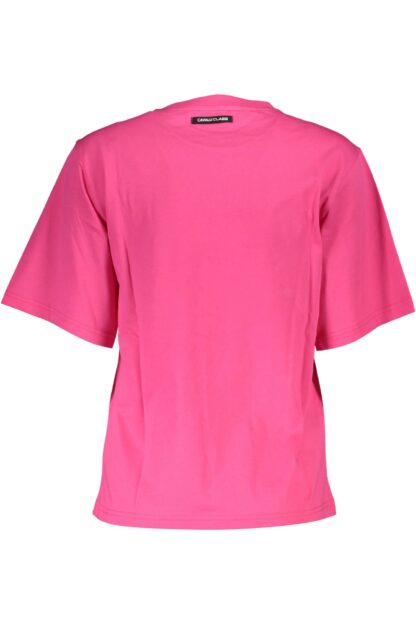 Cavalli Class - Pink Cotton Women T-Shirt