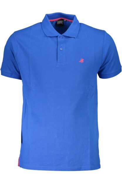 U.S. Grand Polo - Blue Cotton Men Polo Shirt