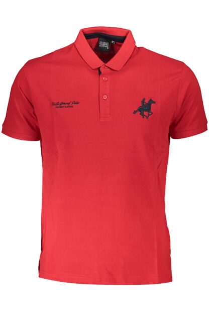 U.S. Grand Polo - Red Cotton Men Polo Shirt