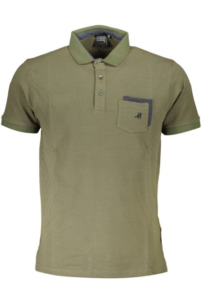 U.S. Grand Polo - Green Cotton Men Polo Shirt