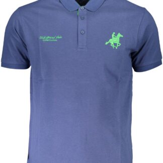 U.S. Grand Polo - Light Blue Cotton Men Polo Shirt