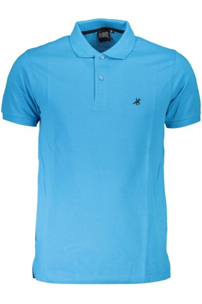 U.S. Grand Polo - Light Blue Cotton Men Polo Shirt